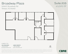 1232 E Broadway Rd, Tempe, AZ à louer Plan d’étage- Image 1 de 1