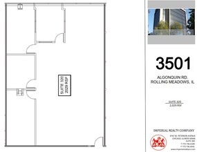 3501 Algonquin Rd, Rolling Meadows, IL à louer Plan d’étage- Image 1 de 1