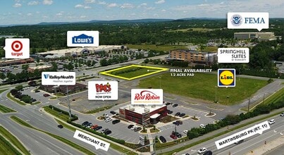 115 Market St, Winchester, VA - AERIAL  map view