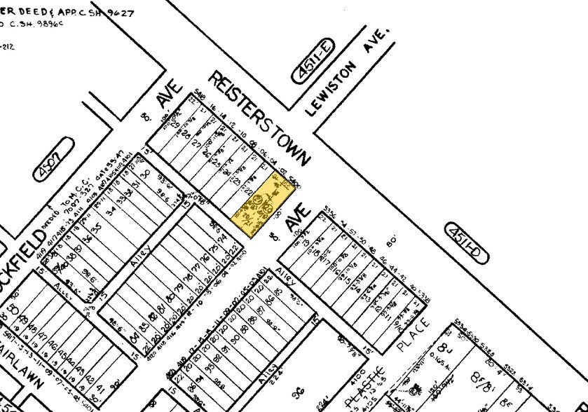 5400-5402 Reisterstown Rd, Baltimore, MD à vendre - Plan cadastral - Image 2 de 16
