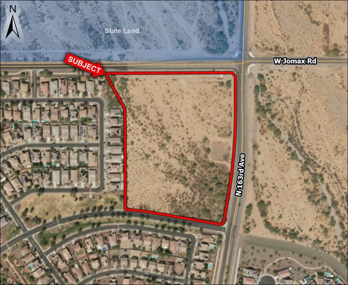 SWC 163rd & Jomax Rd, Surprise, AZ for sale - Aerial - Image 2 of 6