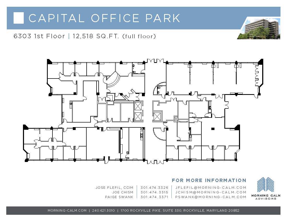 6303 Ivy Ln, Greenbelt, MD à louer Plan d  tage- Image 1 de 1