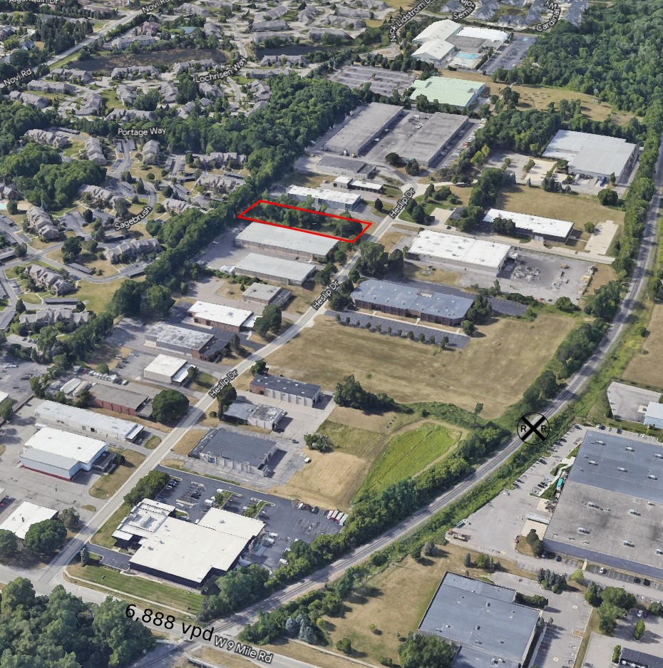 22735 Heslip Dr, Novi, MI for sale Aerial- Image 1 of 2