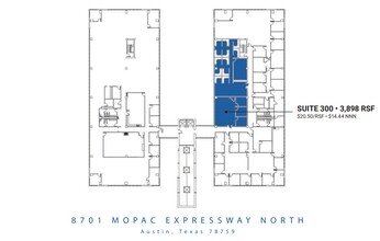 8701 N MoPac Expy, Austin, TX à louer Plan d’étage- Image 1 de 1