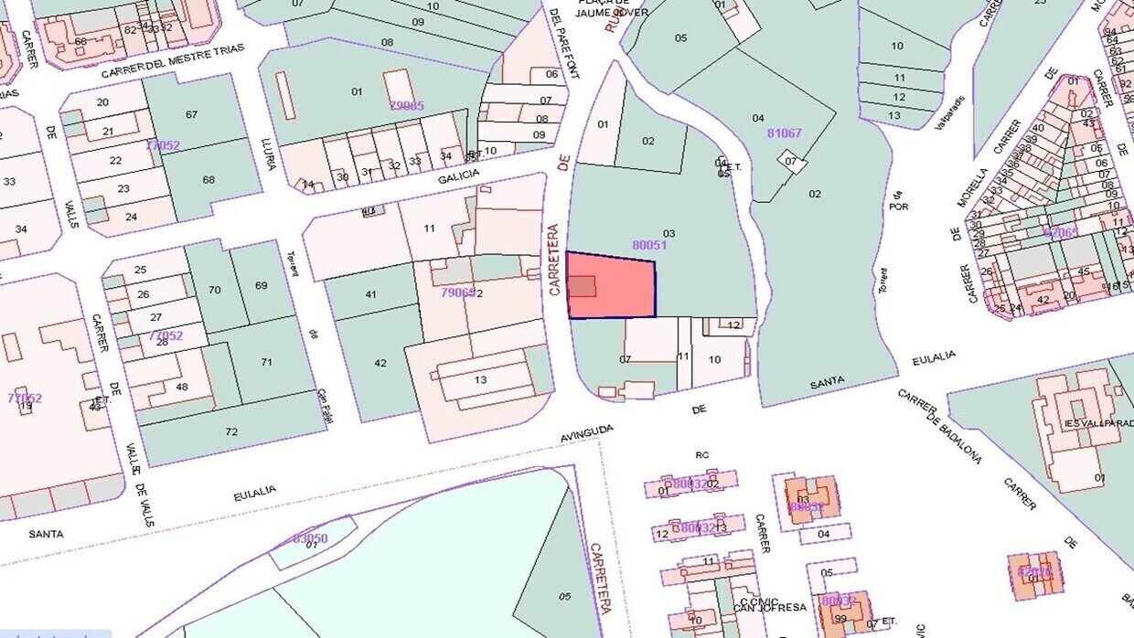 Terrain dans Terrassa, Barcelona à vendre Plan de site- Image 1 de 3