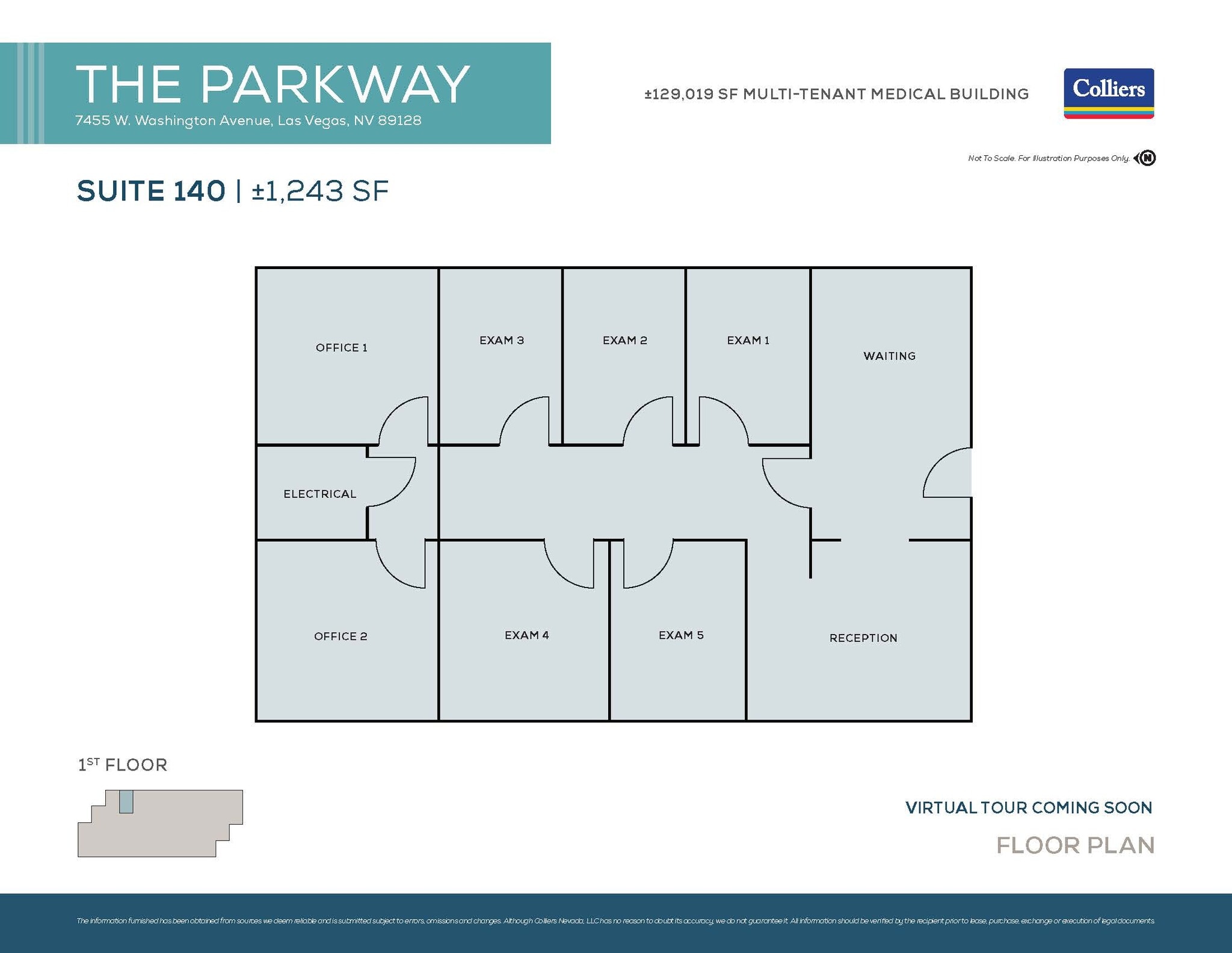 7455 W Washington Ave, Las Vegas, NV for lease Floor Plan- Image 1 of 1