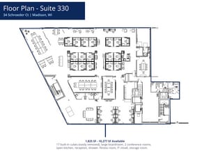 34 Schroeder Ct, Madison, WI for lease Floor Plan- Image 1 of 2