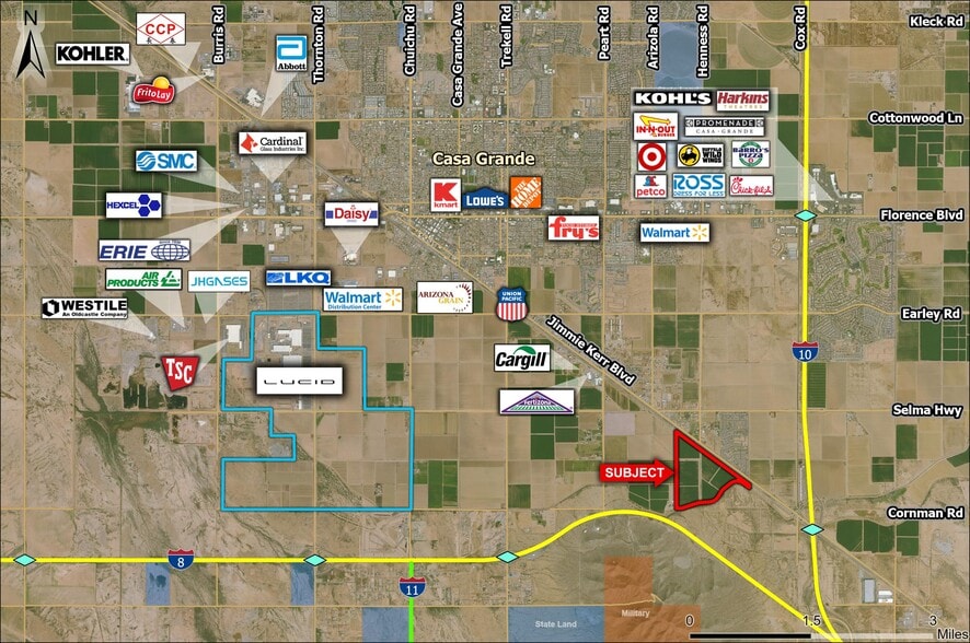 N of NWC I-8 and I-10, Casa Grande, AZ à vendre - Photo principale - Image 1 de 4