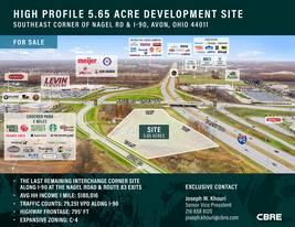 High Profile 5.65 Acre Development Site - Services immobiliers commerciaux