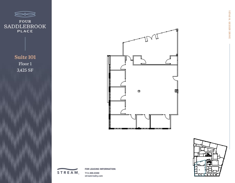 10740 N Gessner Dr, Houston, TX for lease Floor Plan- Image 1 of 1