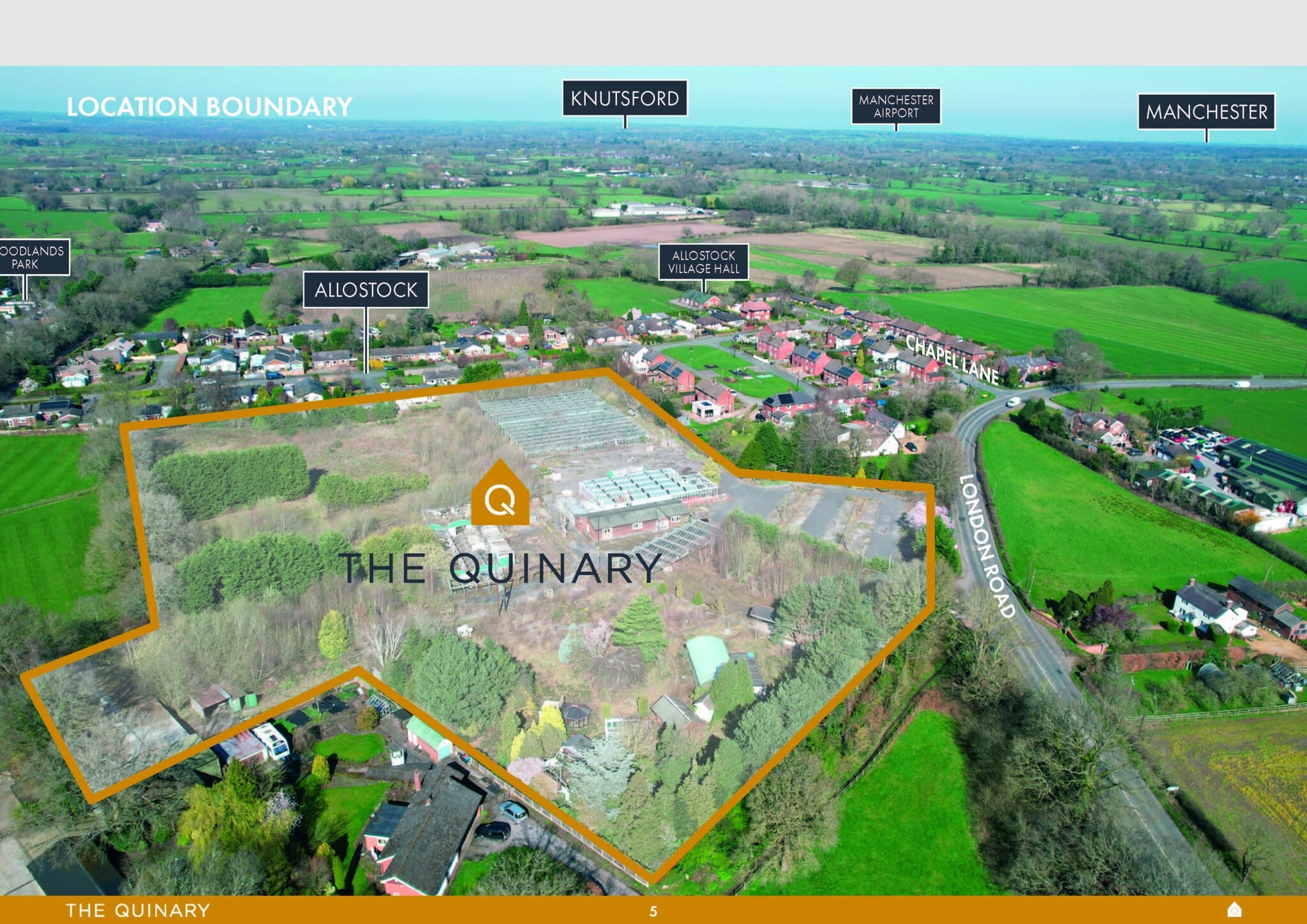 London Rd, Knutsford for sale Aerial- Image 1 of 12