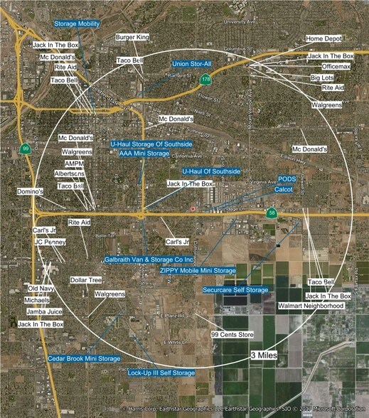 1500-1550 E Brundage Ln, Bakersfield, CA à louer - Photo du bâtiment - Image 3 de 3