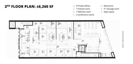 5211 W Adams Blvd, Los Angeles, CA à louer Plan d’étage- Image 1 de 1