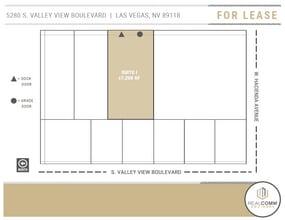 5280 S Valley View Blvd, Las Vegas, NV à louer Plan de site- Image 2 de 4