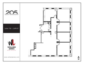 205 W Randolph St, Chicago, IL à louer Plan d’étage- Image 1 de 10