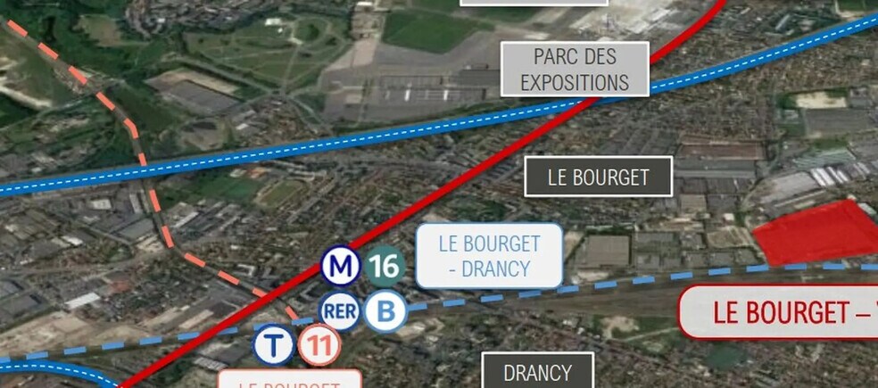 Rue Du Commandant Rolland, Le Bourget à louer - Photo du bâtiment - Image 2 de 5