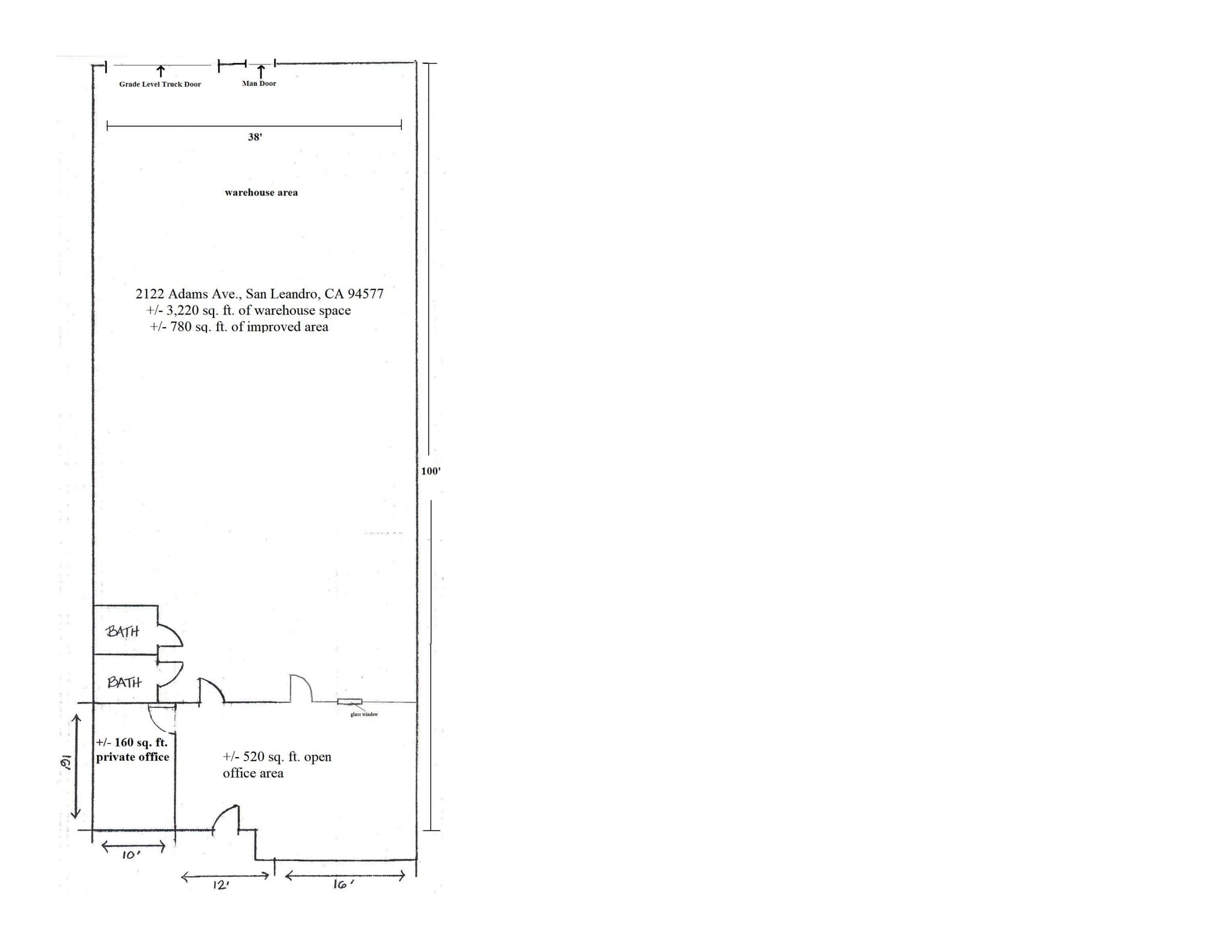 2116-2132 Adams Ave, San Leandro, CA for lease Site Plan- Image 1 of 1