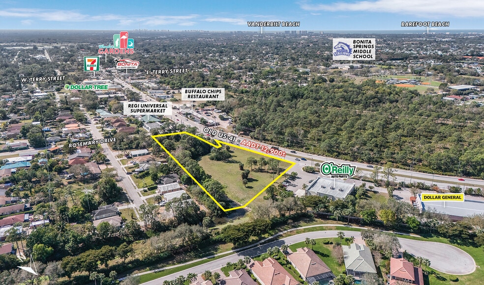 10531 Rosemary Dr, Bonita Springs, FL à vendre - Aérien - Image 3 de 5