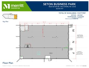 4820 Seton Dr, Baltimore, MD à louer Plan d’étage- Image 2 de 2