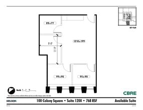 1175 Peachtree St NE, Atlanta, GA for lease Floor Plan- Image 1 of 1