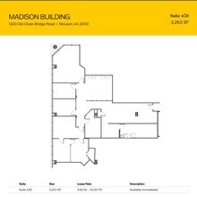 1320 Old Chain Bridge Rd, McLean, VA for lease Floor Plan- Image 1 of 1