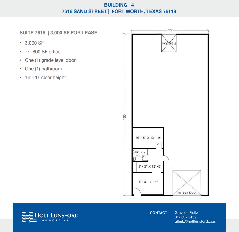 2501-2519 Gravel Dr, Fort Worth, TX à louer Plan d’étage- Image 1 de 1