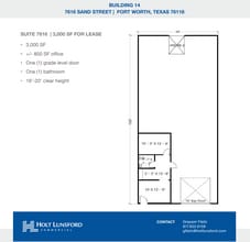 2501-2519 Gravel Dr, Fort Worth, TX à louer Plan d’étage- Image 1 de 1