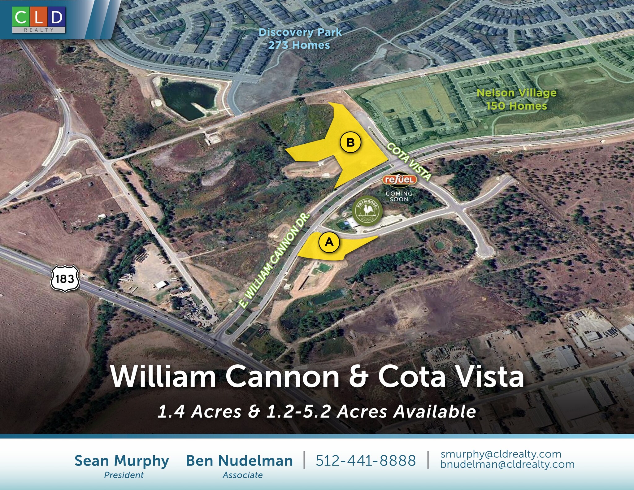 Easton Park - William Cannon & Cota Vista, Austin, TX for sale Primary Photo- Image 1 of 4