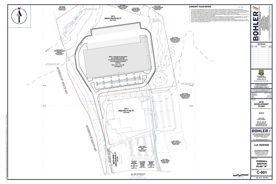 415 Elm St, Marlborough, MA for lease - Site Plan - Image 2 of 2