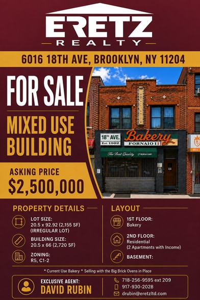6016 18th Ave, Brooklyn, NY for sale - Floor Plan - Image 2 of 2