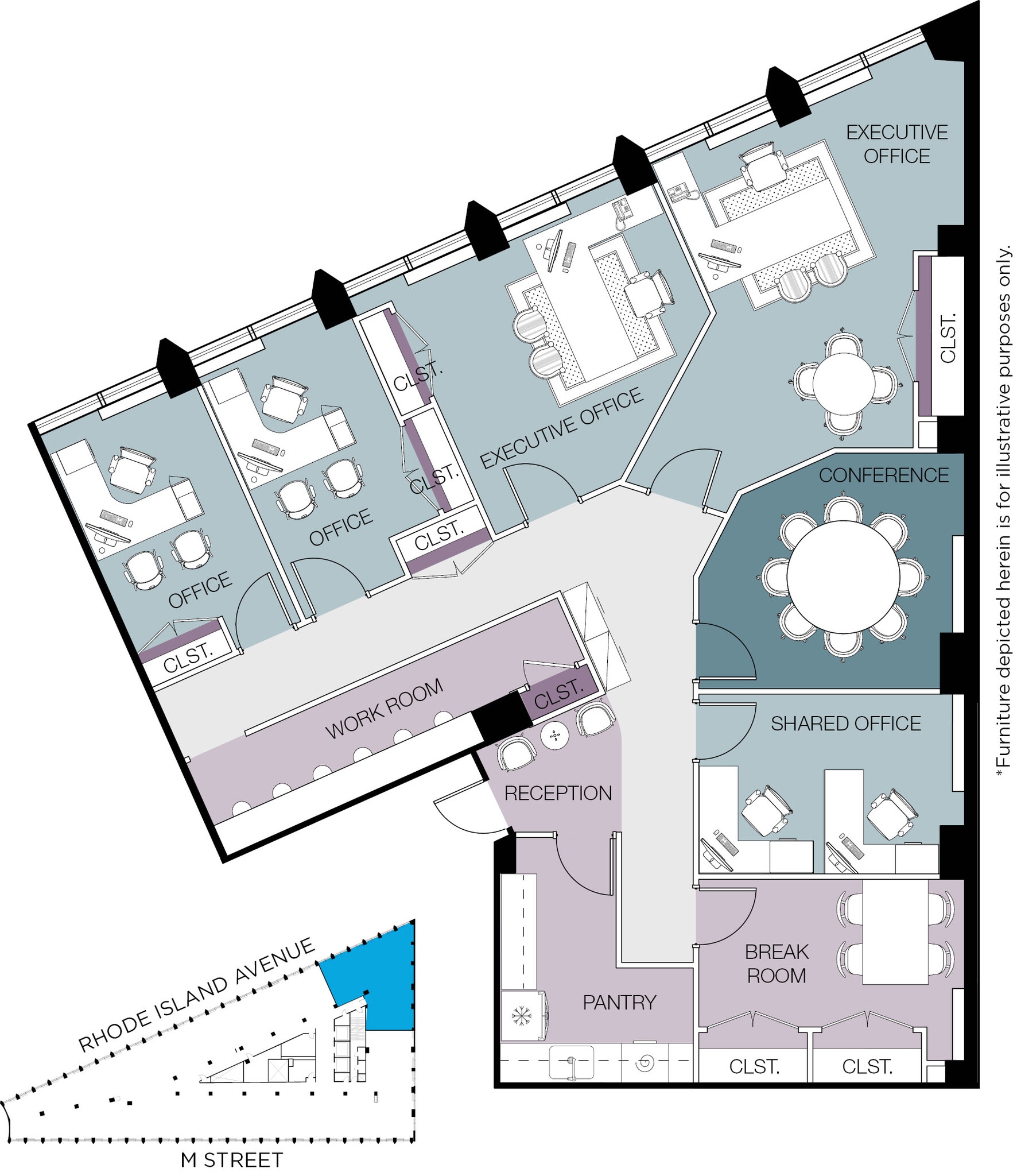 1730 Rhode Island Ave NW, Washington, DC for lease Floor Plan- Image 1 of 14