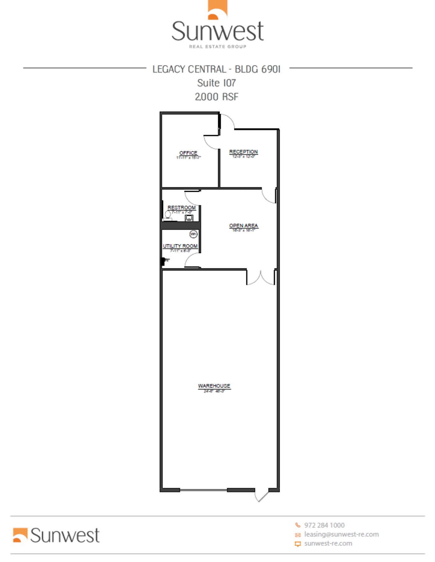 6901 K Ave, Plano, TX for lease Floor Plan- Image 1 of 2