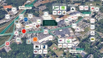 650 S Main St, King, NC - AÉRIEN Vue de la carte