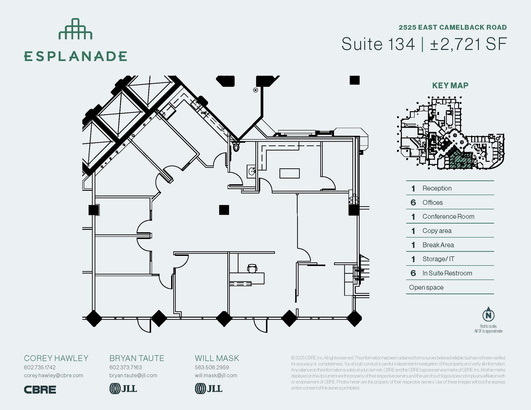 2525 E Camelback Rd, Phoenix, AZ for lease Floor Plan- Image 1 of 1