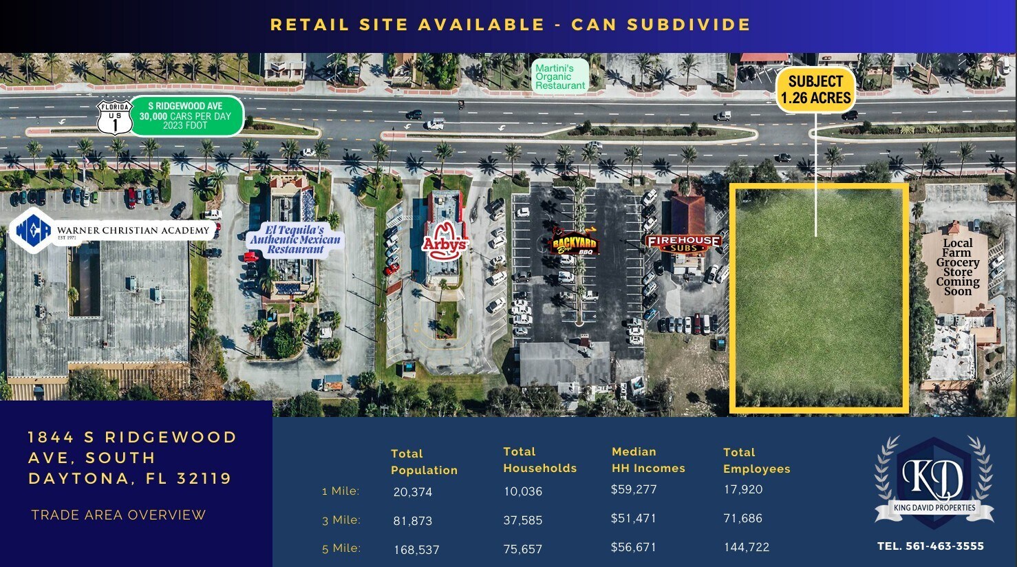 1848 S Ridgewood* Ave, South Daytona, FL à vendre Photo du bâtiment- Image 1 de 2