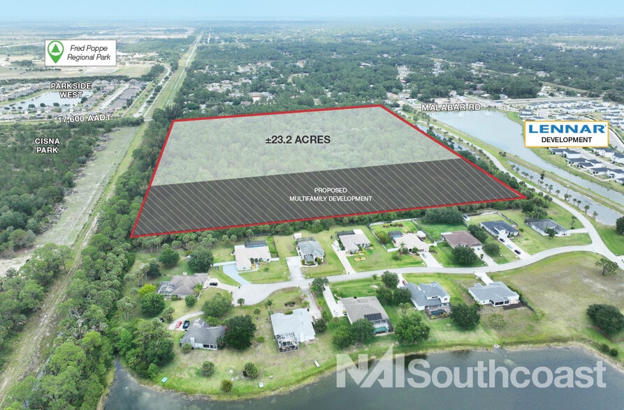 1843 Malabar Rd, Palm Bay, FL à vendre - Photo du bâtiment - Image 3 de 6