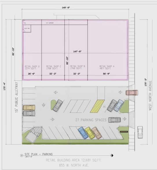 855 W North Ave, Chicago, IL for lease - Floor Plan - Image 3 of 3