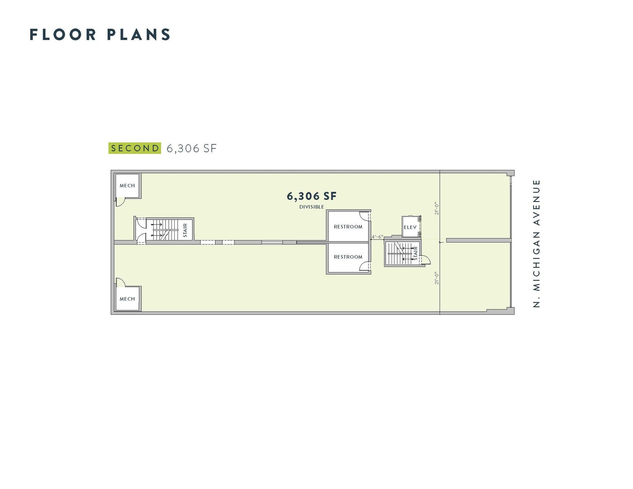 316 N Michigan Ave, Chicago, IL à louer Plan d’étage- Image 1 de 1