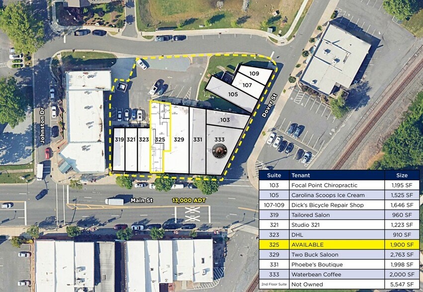 103-109 Dover Street, Pineville, NC à louer - Photo du bâtiment - Image 2 de 4