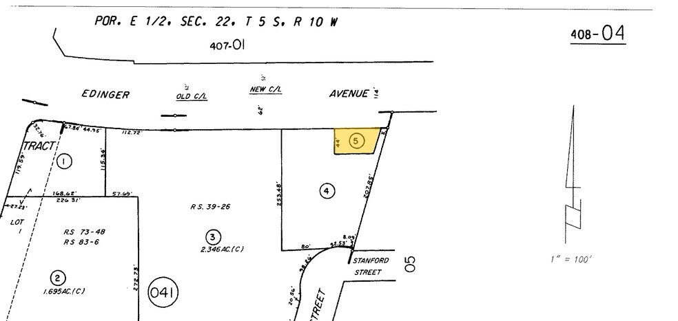 2600 W Edinger Ave, Santa Ana, CA à louer - Plan cadastral - Image 3 de 3