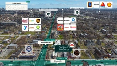 6705 S Halsted St, Chicago, IL - Aérien  Vue de la carte - Image1