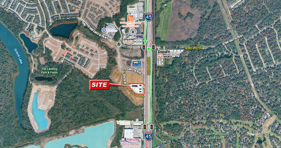 SWC of I-45 & Grand Central Parkway, Conroe, TX for lease - Primary Photo - Image 1 of 2