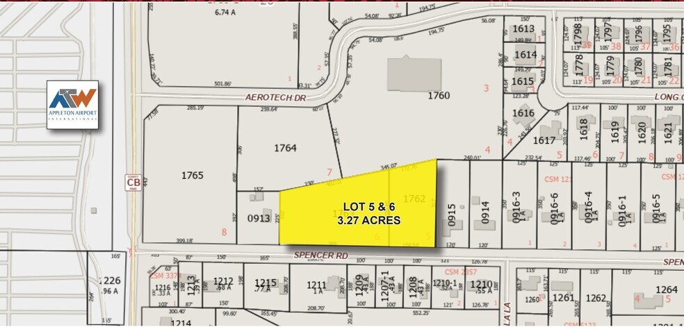Aerotech Dr, Greenville, WI à vendre - Plan cadastral - Image 1 de 1