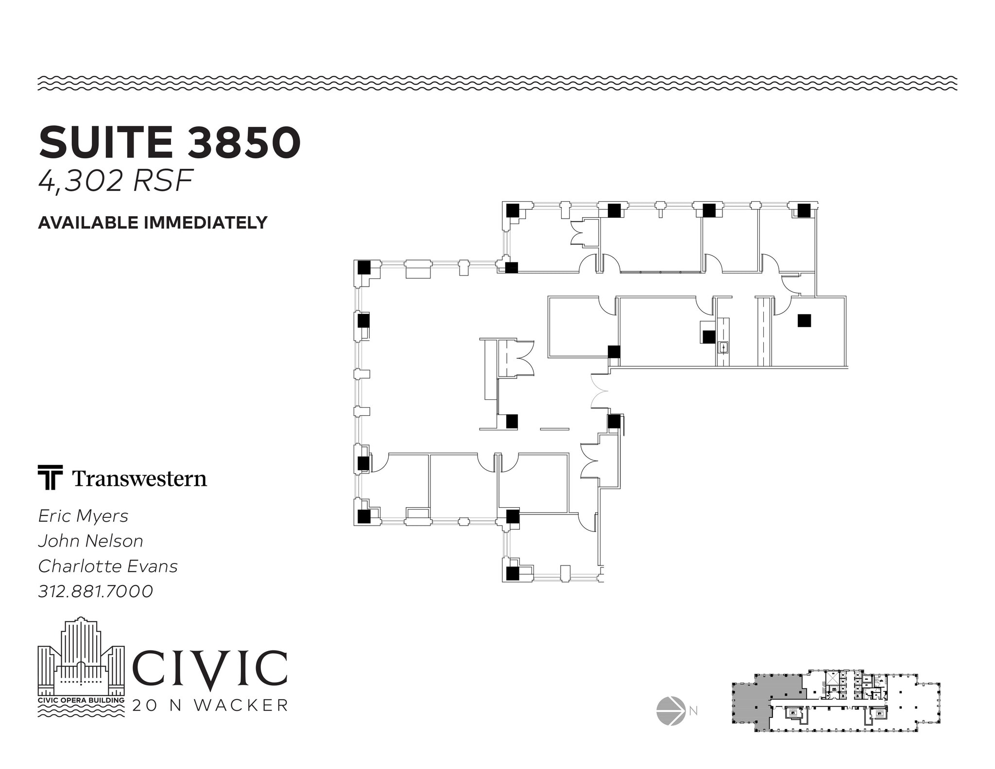 20 N Wacker Dr, Chicago, IL à louer Plan d’étage- Image 1 de 1