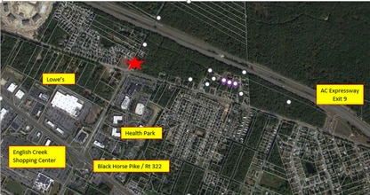 6220 Delilah Rd, Egg Harbor Township, NJ - Aérien Vue de la carte