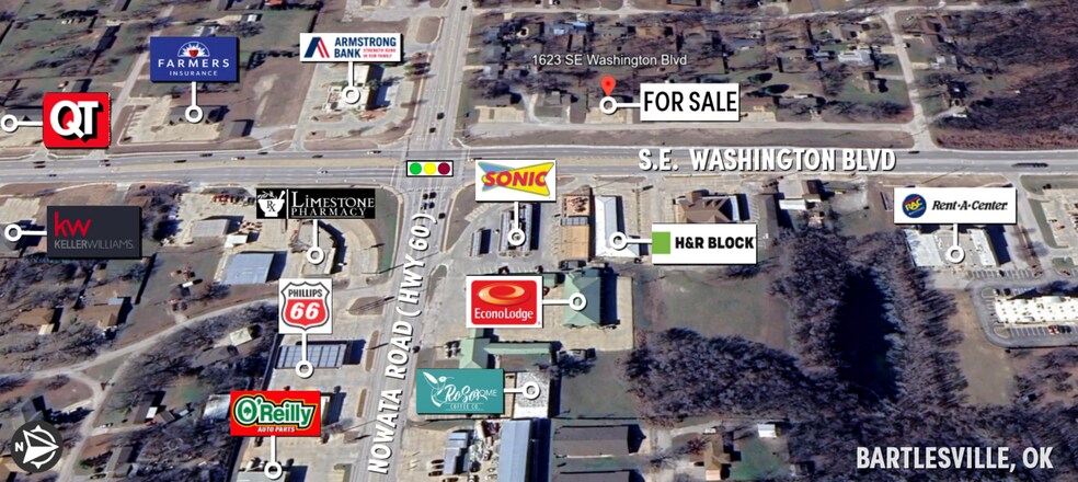 1623 SE Washington Blvd, Bartlesville, OK à vendre - Aérien - Image 3 de 12