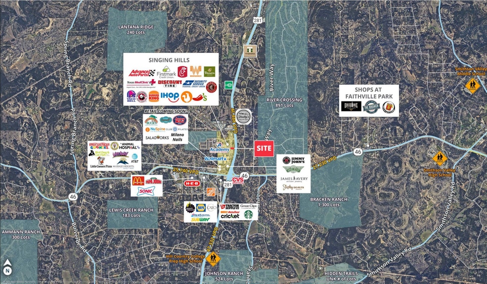 438 Singing Oaks, Spring Branch, TX for sale - Aerial - Image 3 of 18