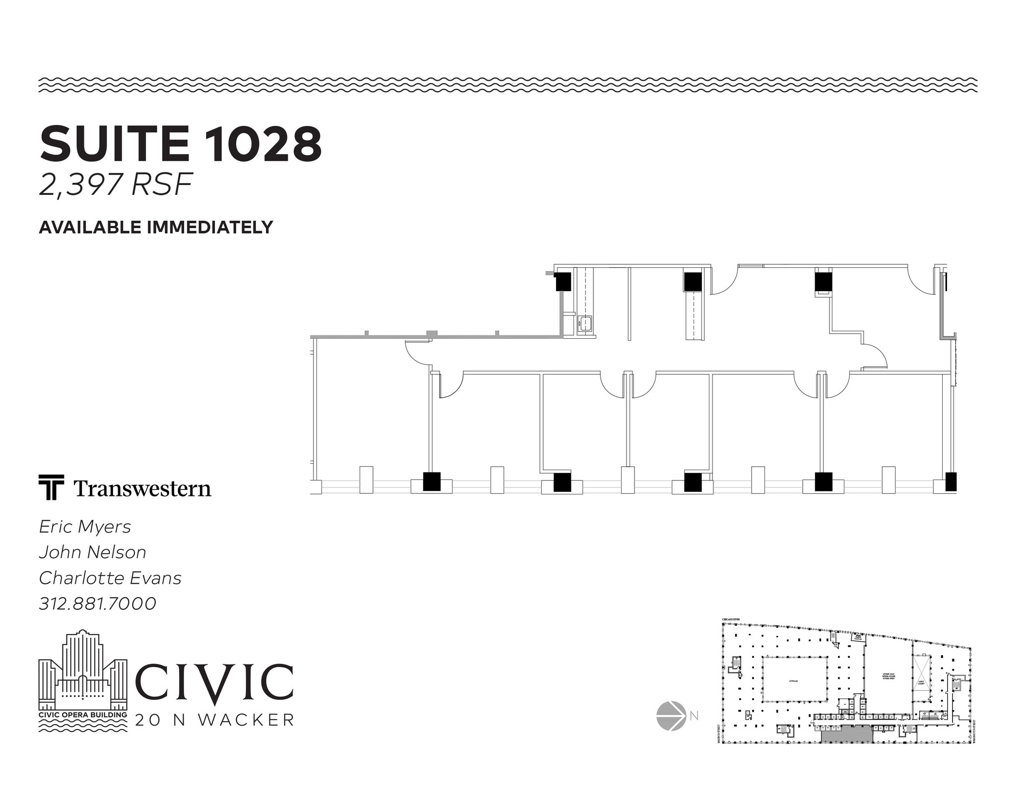 20 N Wacker Dr, Chicago, IL à louer Plan d’étage- Image 1 de 1