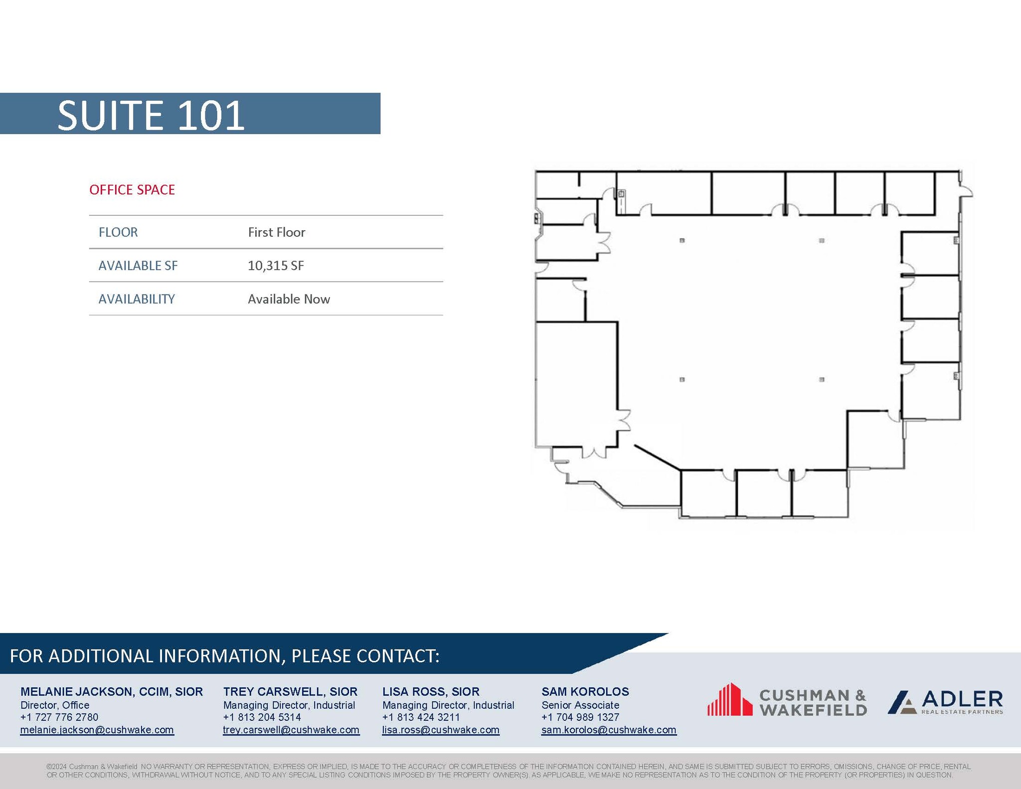 4023 Tampa Rd, Oldsmar, FL for lease Floor Plan- Image 1 of 1