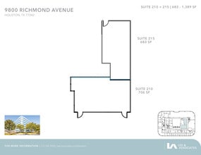 9800 Richmond Ave, Houston, TX for lease Floor Plan- Image 2 of 2
